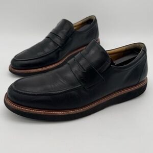 Samuel Hubbard Black Leather Slip On Loafer Size 9 M